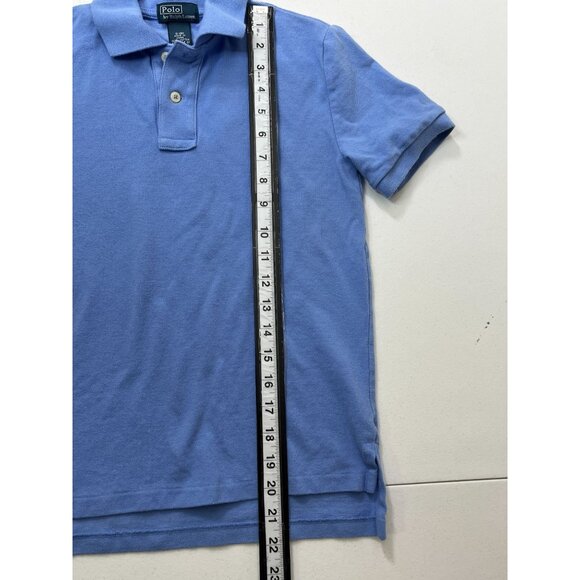 Ralph Lauren Boys Polo Shirt Size S 8 Blue Cotton Short Sleeve Preppy Casual Top - Picture 9 of 10